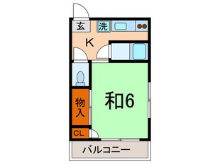 串田ビル（４０３）の物件間取画像